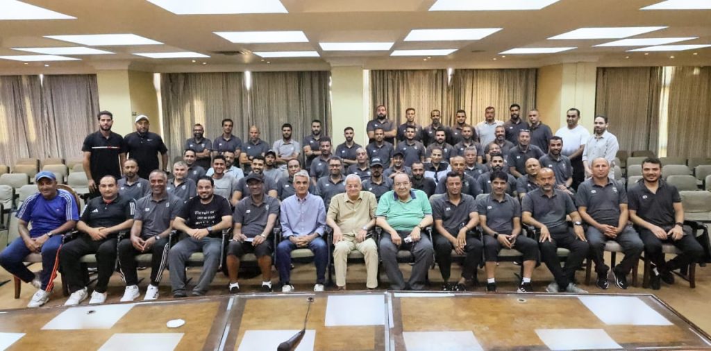 مدربو المقاولون مع محسن صلاح و محمد عادل فتحي