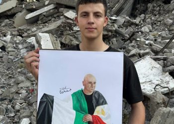 رسمة من قلب غزة إلى حسام حسن