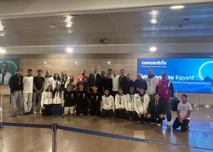 استقبال رسمي لأبطال الخماسي الحديث بعد إنجاز عالمي.. منتخب مصر يعود من ليتوانيا
