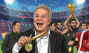 شوقي غريب قائد المنتخب الأوليمبي للقب أمم إفريقيا تحت 23 عام
