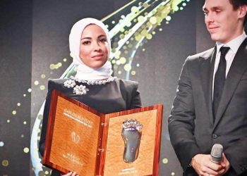 محمد صلاح يعين زوجته ماجي صادق مديرة لإحدى شركاته في إنجلترا
