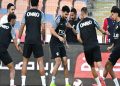 لاعبو الزمالك في مران استشفائي على الملعب