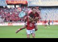 لاعبو الأهلي يحتفلون بالفوز على مودرن سبورت
