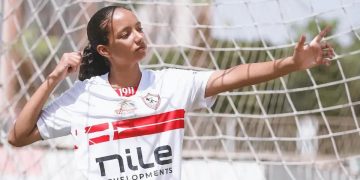 بسنت عبد الله لاعبة الزمالك للكرة النسائية