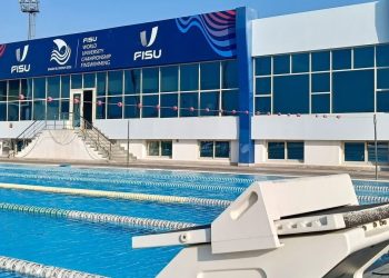 مجمع السباحة المستضيف لبطولة العالم للجامعات للسباحة بالزعانف بشرم الشيخ