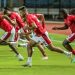 لاعبو الأهلي خلال مران جماعي