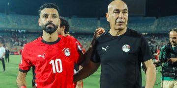 حسام حسن مع محمد صلاح في معسكر منتخب مصر