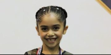 كارما محمد العراقي لاعبة الجمباز