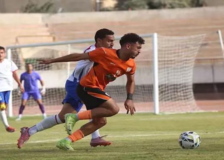 من مباراة المنصورة وحرس الحدود