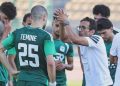 أحمد سامي مع لاعبي المصري