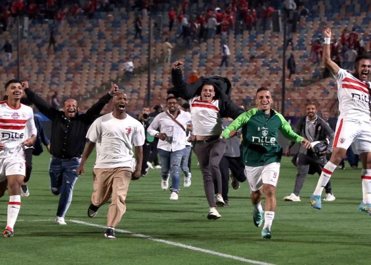 فريق الزمالك يحتفل