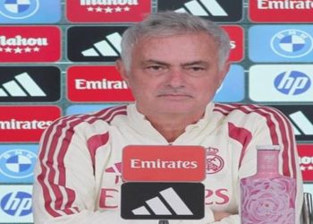 جوزيه مورينيو في المؤتمر الصحفي لريال مدريد