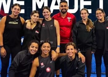 منتخب مصر للبادل سيدات بعد التأهل إلى كأس العالم