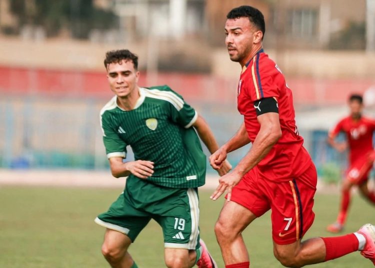 لقطة من مباراة السكة الحديد والنصر في كأس مصر