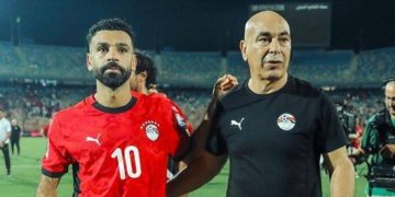 محمد صلاح وإبراهيم حسن مع منتخب مصر