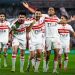 لاعبو الزمالك يحتفلون بعد التأهل إلى دور المجموعات في دوري أبطال أفريقيا